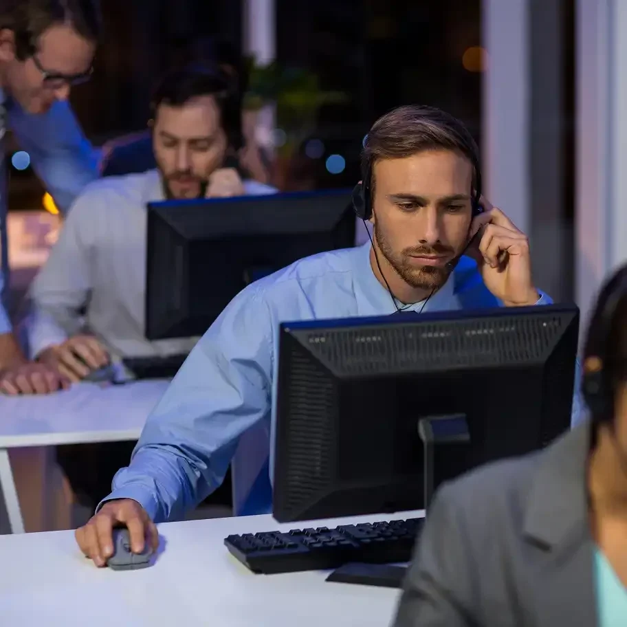 Outbound team executing B2B sales outsourcing strategies through a provider matched by Starlit consultants