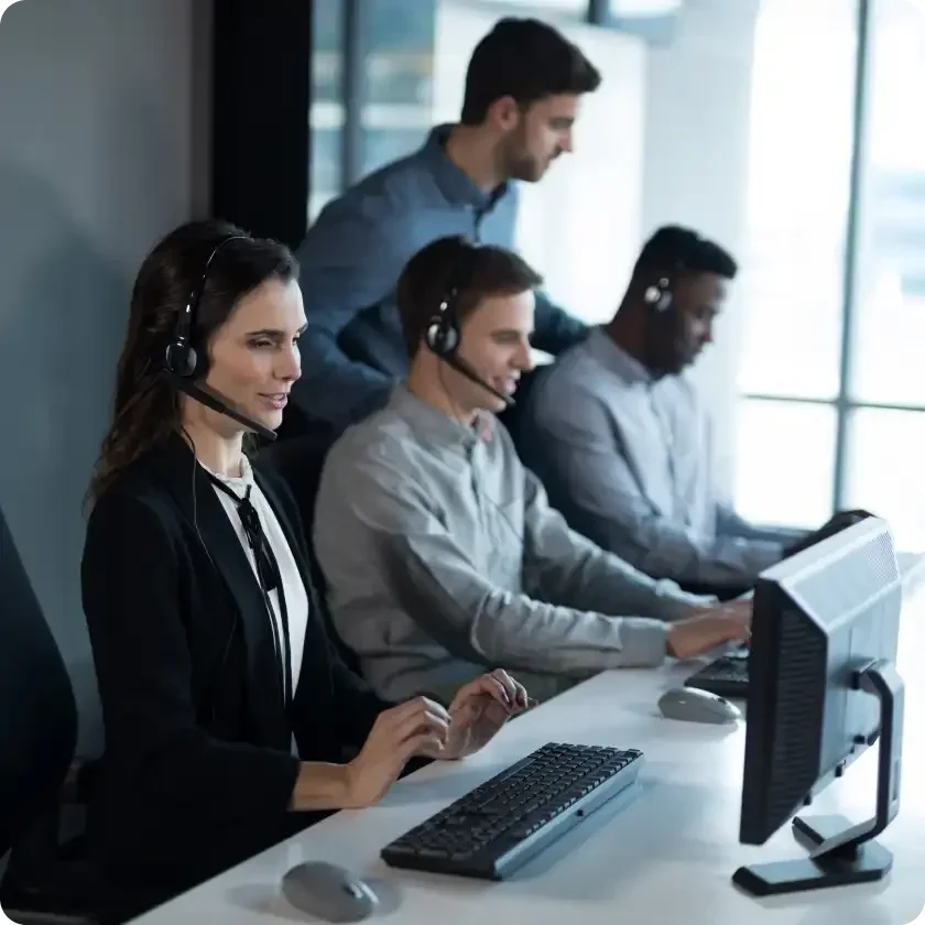 Outbound sales team executing B2B sales outsourcing campaigns through a provider matched by Starlit