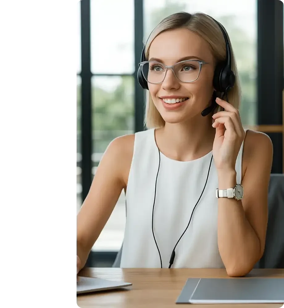Customer support outsourcing specialist assisting clients through a trusted Starlit partner